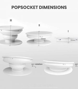 360 degree matte popsocket with phone grip