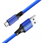 Blue Bulk micro usb cables in wholesale