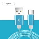 Blue Nylon Braided Wholesale Cables