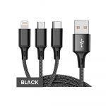 Buy 3 in 1 black bulk cables in wholesale