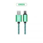 Green Braided Bulk micro usb cable