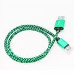 Green braided wholesale cables