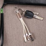 Key chain 2 in 1 wholesale cables
