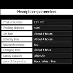 L21Pro Wholesale Wireless Earbuds Features