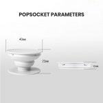 Matte popsocket with phone grip size