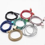Multi color braided Wholesale cables in bulk for android