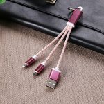 Pink bulk usb cable