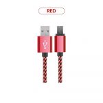 Red Braided Bulk micro usb cable