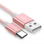 Rose gold Nylon Braided bulk phone charging cables