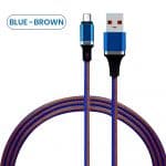 blue braided bulk type c usb cable