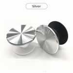 cheap popsockets in shiny silver color