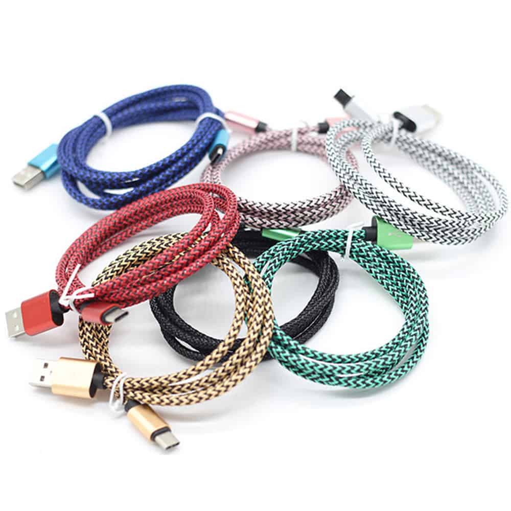 multi color wholesale type c usb cables in bulk