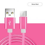 pink Nylon braided bulk micrto usb cables wholesale