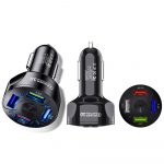 Black color durable car charger in bulk