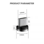 Parameters for magnetic head bulk micro usb cables