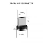 Parameters for type-c magnetic head bulk usb cables