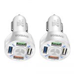 White color car charging block in bulk