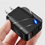Wholesale black travel charger block in bulk