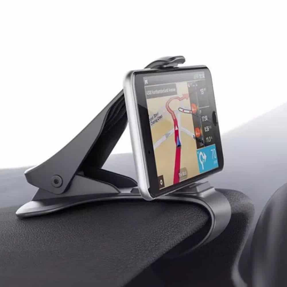Car phone holder with HUD perspective display
