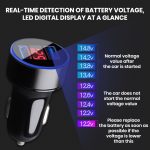 Car usb chargers with LED display in wholesale prices_
