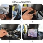 Installation steps for bulk car phone holders