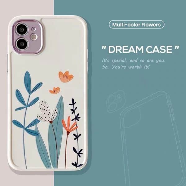 Multi-color flowers iphone case wholesale