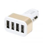 golden USB car charger block in bulk