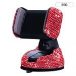 red diamond studded phone holder in bulk