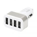 silver USB car charger block in bulk