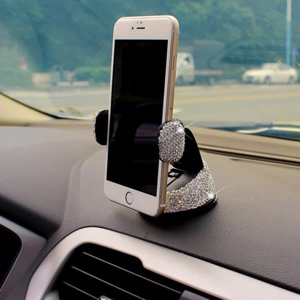 white diamond studded car phone holder in bulk