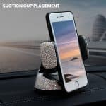 white diamond studded phone holder in bulk