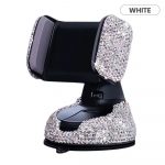 white diamond studded phoneholder in bulk