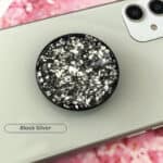 Black silver color Popsocket in bulk