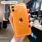 Fluorescent orange color wholesale phone case