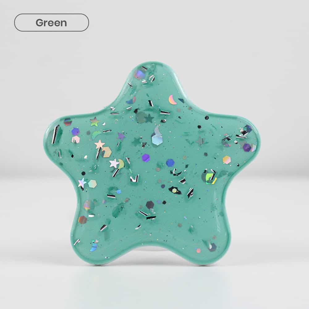 Green color popsocket in cheap in Pentagram shape