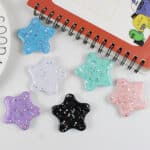 Pentagram shape popsocket in bulk with glitter effect (2)