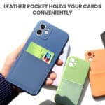 Phone case in bulk with leather pocket