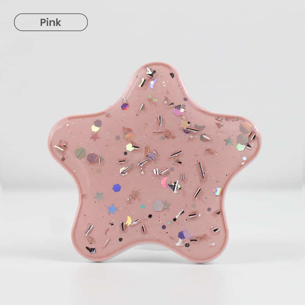 Pink color popsocket in cheap in Pentagram shape