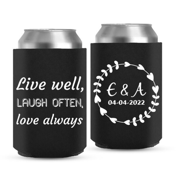 Wedding Koozies-11-black