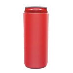 blank slim can cooler red