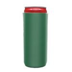 blank slim can cooler green