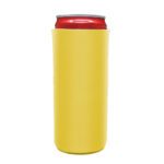 blank slim can cooler yellow