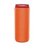 blank slim can cooler orange