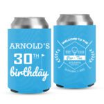 Birthday Koozie 1 - Cyan