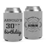 Birthday Koozie 1 - Grey
