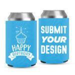 Birthday Koozie-12-cyan