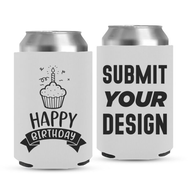 Birthday Koozie-12-white