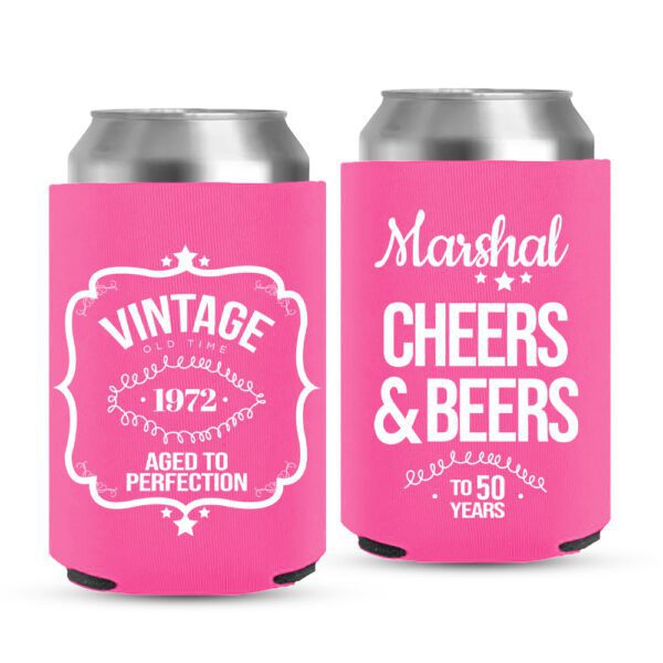 Birthday Koozies-4-pink