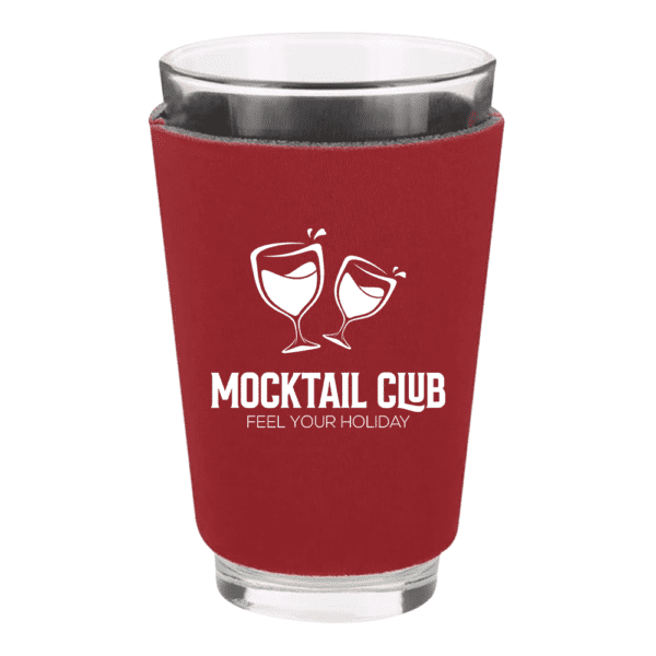 Foam Pint Glass Sleeve-red