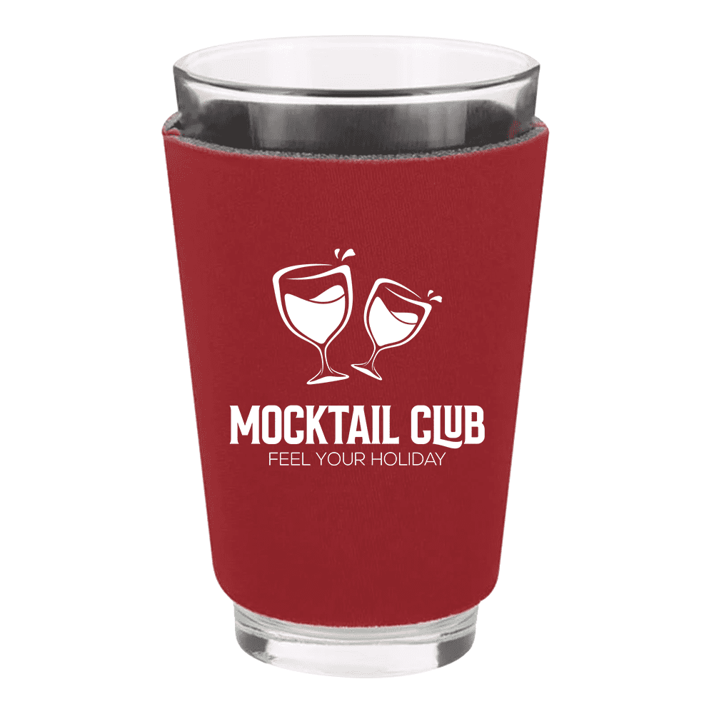 Foam Pint Glass Sleeve-red